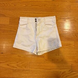 💜Levi's White High-Waist Women's Denim Shorts